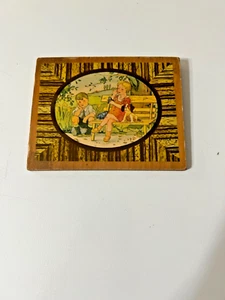 vintage Childs Wooden Wall Plaque 1930's - Picture 1 of 2