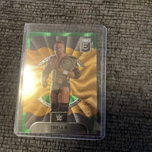 2023 Panini Donruss Elite WWE Triple H Title Waves Insert No. 3 Green Parallel - Picture 1 of 2