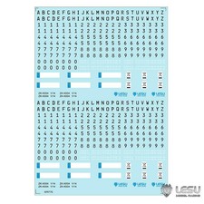 1/14 LESU Decal Sticker Ornament of TAMIYA RC Dumper DIY Model Tractor Truck