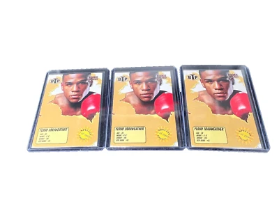 (x3) 2005 BTP Breakthrough Prospects Boxing HOF TBE Floyd Mayweather RC SP/2999! - Image 1 of 2