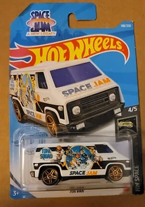 Hot Wheels 2021 Blue Card HW Space #198 70's VAN White Space Jam GRY76 - Picture 1 of 6
