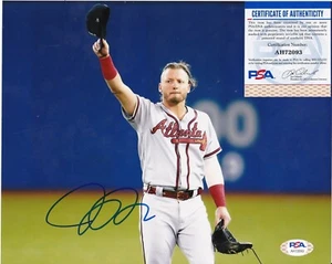 JOSH DONALDSON ATLANTA BRAVES PSA/DNA AUTHENTICATED ACTION SIGNED 8x10 - Picture 1 of 1