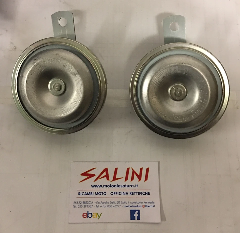 Pair Dual-tone Horns 12V Ducati GT (Electric Start) 750 1974 - Image 1 of 1