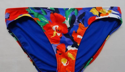 NUEVO Lauren RL 12 LRL Hipster Fondo de Natación Abstracto Floral Flor Ralph 20496050 Foto 1 de 4