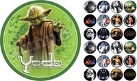 Tortenaufleger Geburtstag Tortenbild Fondant Oblate Star Wars Baby Yoda L23