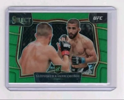 2023 Select UFC Saidyokub Kakhramonov Rookie Octagonside SSP Green 1/5 1/1 (RC) - Image 1 of 2