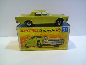 Matchbox Superfast 31 Lincoln Continental in Original Box - Picture 1 of 7