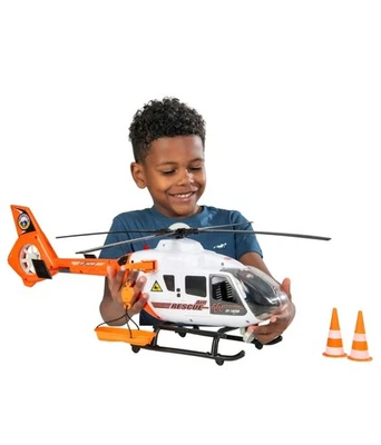 Dickie Toys Giant Rescue Helicopter – Vehicle with Rescue Accessories