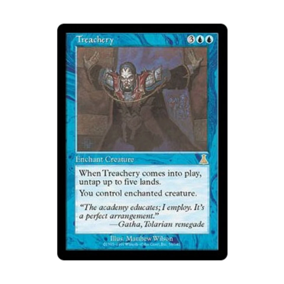 WOTC MtG Urza's Destiny Treachery (R) EX - Image 1 of 1