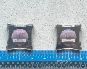 Kleancolor American Eyecon 2 Wet/Dry Baked eyeshadows Plum & Glitter Amethyst - Picture 1 of 4