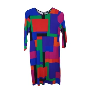 Vestido Lauren Ralph Lauren Multicolor Bloques de Color Grande, Manga Larga, Colorido - Imagen 1 de 5