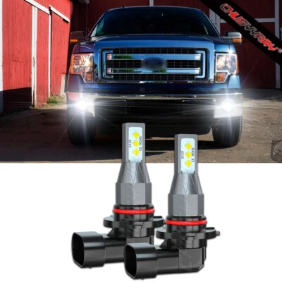 LED Fog Light Bulbs 9145 9140 H10 for Ford F150 F250 F350 2004 2005-2021 White - Image 1 of 4