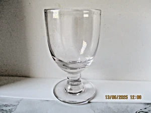 ANTIGUO VASO GRUESO, TALLO CORTO, PESADO, 10 CM 2 MARCA DE CORTE en BASE, A/F - Imagen 1 de 7