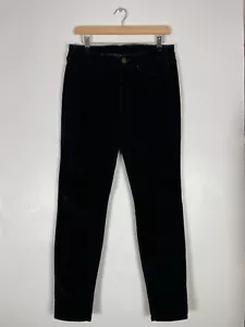 True Religion Black“Halle” Skinny Velvet Moleskin Jeans - Sz W29 - Picture 1 of 8