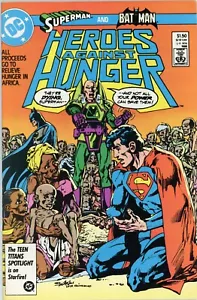 SUPERMAN and BATMAN Heroes Against Hunger DC Comics 1986 Neal Adams - Picture 1 of 3