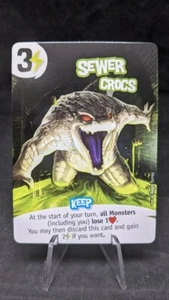 Sewer Crocs - King of New York Board Game - OP Exclusive Promo Card - Picture 1 of 2