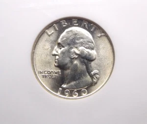 1960 "D" Washington SILVER Quarter 25c NGC MS66 #010 Gem Uncirculated ECC&C, Inc - Picture 1 of 5