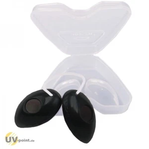 Gafas protectoras solarium protección ocular gafas UV para banco de sol en estuche (negro) - Imagen 1 de 2