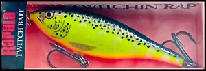 FISHING LURES RARE RAPALA TWITCHIN RAP TWR 8 cm HS (Hot Steel) color - Picture 1 of 1