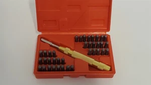 OCR 38 PIEZAS 4mm Herramienta de perforación automática Acero Metal Número Letra mayúscula Juego de sellos - Imagen 1 de 6