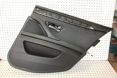2013-2015 BMW 550I F10 REAR RIGHT PASSENGER SIDE INTERIOR DOOR PANEL BLACK OEM - Imagem 1 de 4