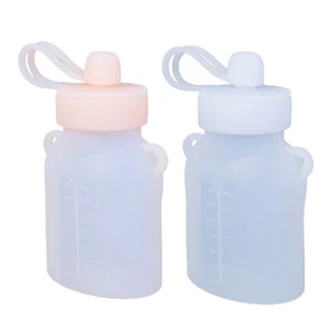 Baby Pouches Reusable Silicone Reusable Baby Breast Milk Bags Heat cool - Picture 1 of 9