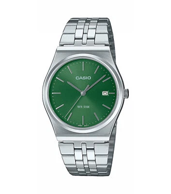 Orologio Uomo CASIO MTP-B145D-3AVEF Bracciale Acciaio Verde Classico - Immagine 1 di 2
