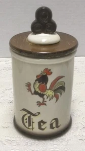 Bidone tè pollo gallo Metlox Poppytrail vintage anni 50 fattoria - Foto 1 di 10