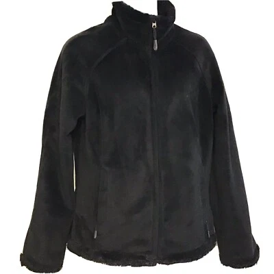 Chaqueta micro polar negra Green Tea para mujer talla pequeña Foto 1 de 4