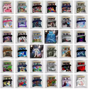 Duvet Doona Quilt Cover Set Single Double Queen King Size Available - Picture 1 of 56
