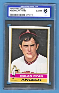 1976 O-PEE-CHEE Nolan Ryan Angels #330 ISA 6 #52763118 HOF 1999 - Picture 1 of 2