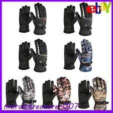 Men Warm Cycling Ski Thickened Fleece Gloves Windproof Washable Thermal Gloves