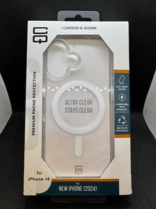 Carson & Quinn Case for iPhone 16 only - Clear - NEW - Picture 1 of 2
