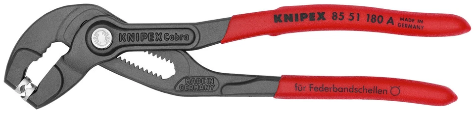 KNIPEX Tools - Spring Hose Clamp Pliers (8551180ASBA)