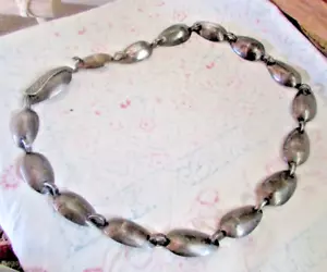 RARE VINTAGE LINKING CONCHO BELT SOLID SILVER PLATED SPOONS Size up to 39” Waist - Picture 1 of 9