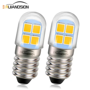 3000K Screw Base E10 2835 8 LED Torch Flashlight Bulb Lamp Warm White 3V 4.5V 6V - Picture 1 of 8