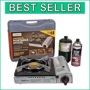Versatile Grill Boss Camp Stove - Ideal for Tailgating, Hiking & Emergencies - Picture 1 of 8
