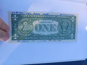 💵 DOLLAR REBBE FROM THE HOLY HANDS OF THE CHABAD LUBAVITCH BLESSED AUTHENTIC - Picture 1 of 16