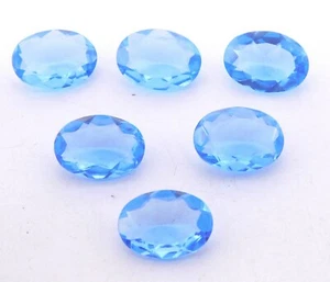 10x14 MM Tanzanite Oval Cut Lot Loose Lab Created Gemstone 27.5 Cts 6 Pcs P-1810 - Picture 1 of 2
