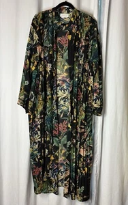 Anthropologie Pleated Print Kimono Duster OS CO1 - Picture 1 of 8