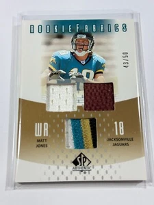 2005 SP Authentic Rookie Fabrics /50 Matt Jones #RF-MJ RC - Picture 1 of 2