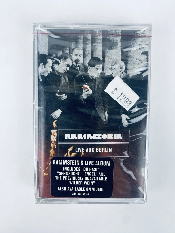 Rammstein Live Aus Berlin Cassette Tape SEALED, USA 1st, Hype, Du Hast Shnsucht - Image 1 of 4