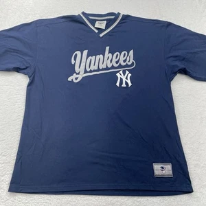 Vintage Lee Sport blau New York Yankees T-Shirt Shirt 2XL bestickt Patch MLB - Bild 1 von 7