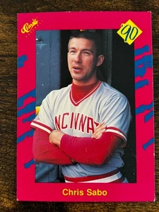 Chris Sabo 1990 Classic Update #T43 Cincinnati Reds Baseball Card - Picture 1 of 2