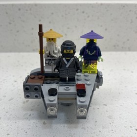 Lego Sensei Wu - gold Hat 9450 70505 Plus Ghost Warrior Cowler And Nya. Lot Of 3