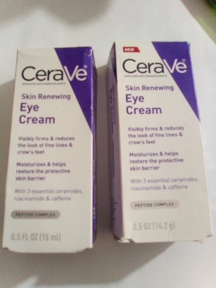 Lote de 2 cremas renovadoras para ojos Cerave Skin - 0,5 oz cada una  Foto 1 de 1