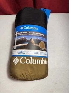 Columbia Packable Throw - Gray - New - Fast shipping - Picture 1 of 7