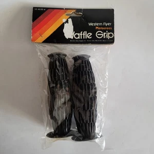 Vintage Western Flyer Bicycle Handle Bar Grips Large White NOS NIP - Picture 1 of 7