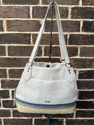 NUEVO CON ETIQUETAS $169 Bolso de Hombro The Sak Melrose Cuero Azul Piedra Foto 1 de 4