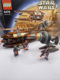 Lego Geonosian Fighter (4478) 100% Complete W/ All Figures. Excellent W/ Manual.